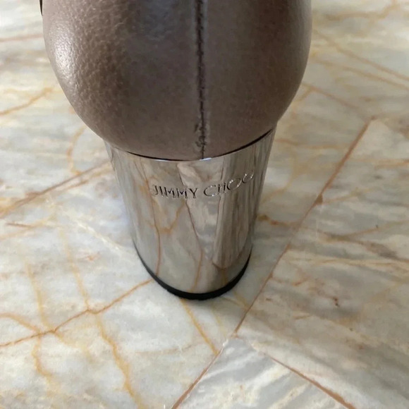 JIMMY CHOO Grey Leather‎  Ankle Boots Size: 7  / 37 - Picture 13 of 16